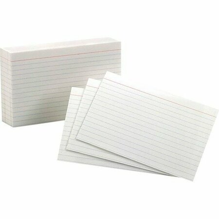 TOPS BUSINESS FORMS Oxford 41, Ruled Index Cards, 4 X 6, White, 100, 100PK OXF41